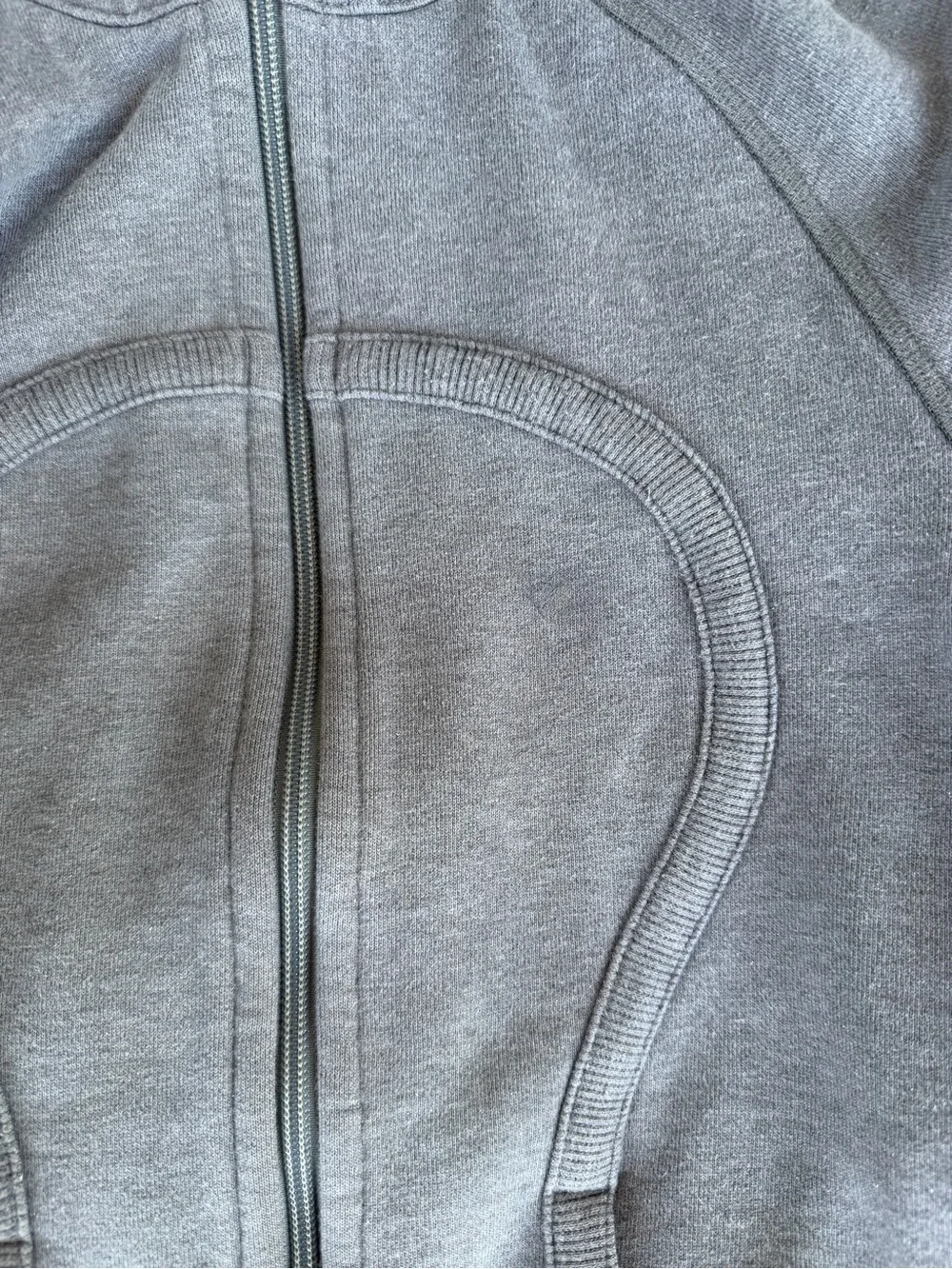 Lululemon Limited Edition Gray Sparkle 2011 Full Zip Hoodie Scuba Jacket Size 6
